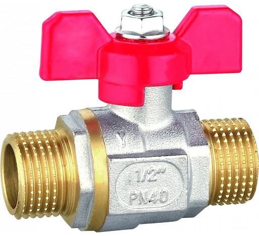 Kulový kohout (ventil) s motýlem MM voda Dimenze 1/2"