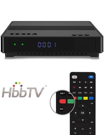 Rozbaleno TESLA HYbbRID TV TH210 - set-top box s HbbTV, rozbaleno