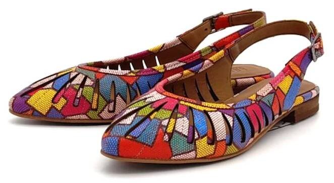 Dámské kožené sandály 182 -611 Iberius multicolor