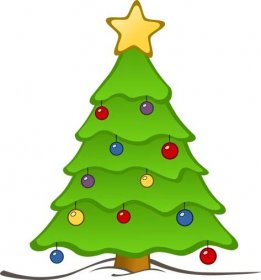 Vektorový obrázek, ilustrační klipart Vánoční stromek v rozlišení 1193x1280 pixelů zdarma ke stažení, Vánoce vektor do vašich dokumentů