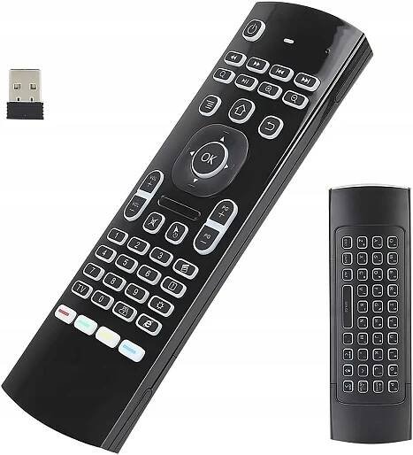 PILOT KLÁVESNICE MYŠ 3v1 PRO SMART TV USB MX3 BEZDRÁTOVÁ Konstrukce numerický blok
