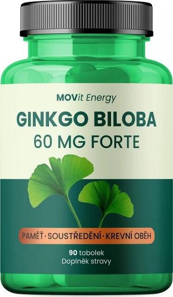 MOVit Energy Ginkgo Biloba 60 mg Forte 90 tob. od 204 Kč