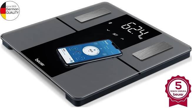 Beurer BF 500 Super Black Diagnostická váha + 5 let záruka ZDARMA - Elektro