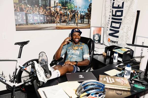 Justin Williams photographed in and around his office in Chino, CA on Friday, May 28, 2021