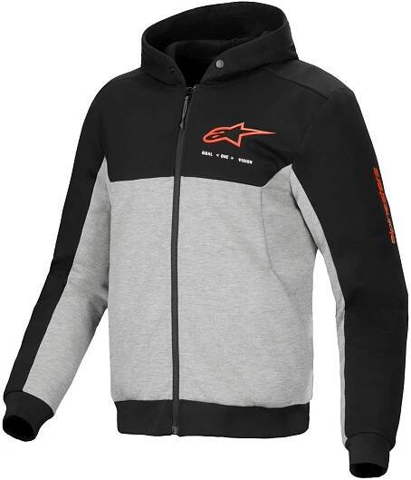 Mikina na motorku Alpinestars Chrome V2 Sport černo-šedá