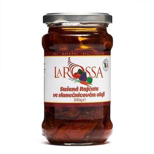 LA ROSSA Sušená rajčata pikant ve slunečnicovém oleji 290g - ItalyShop.cz