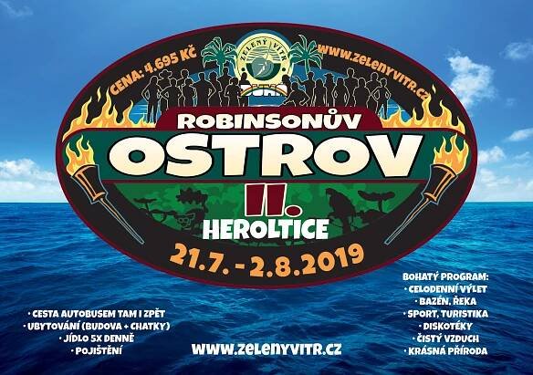 1. turnus - Zelený vítr Heroltice 2019 - Katalog dětských táborů