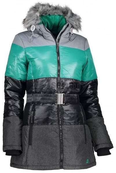 Dámská zimní bunda ALPINE PRO MARRIOTA LJCK168 ČERNÁ velikost: XS