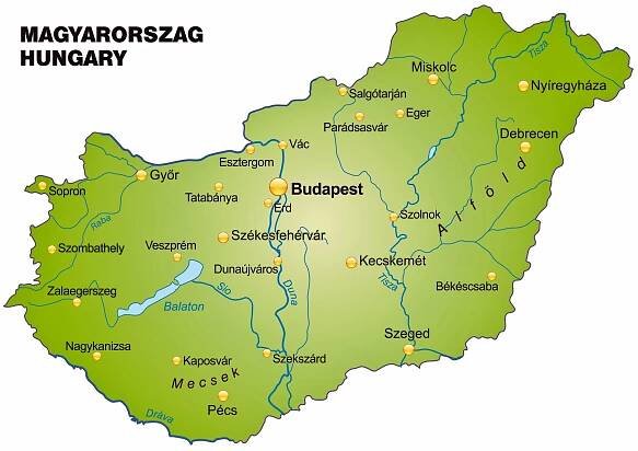 Přehledná mapa Maďarska aktualizovaná v roce 2025 | Levnocestovani.cz