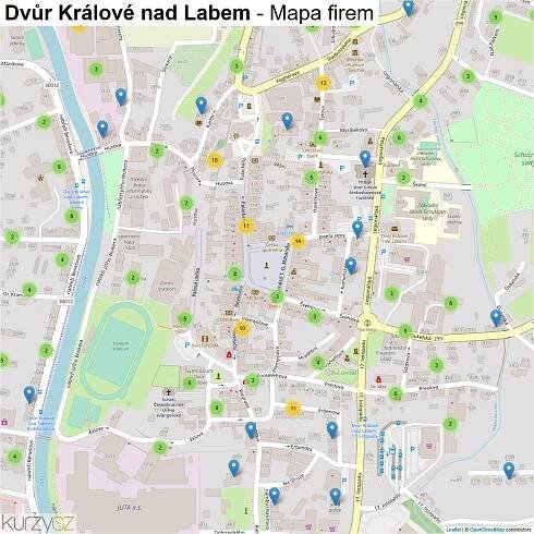 Dvůr Králové nad Labem - mapy | Kurzy.cz