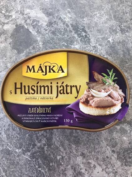 Podrobné informace o potravině MÁJKA paštika s husími játry