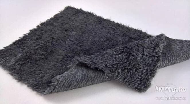 Leskymo beránek, tmavě šedý, šíře 150cm (metráž)