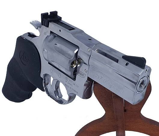 ASG Dan Wesson 715 2,5 silver Vzduchový revolver 4,5 mm diabolo 4