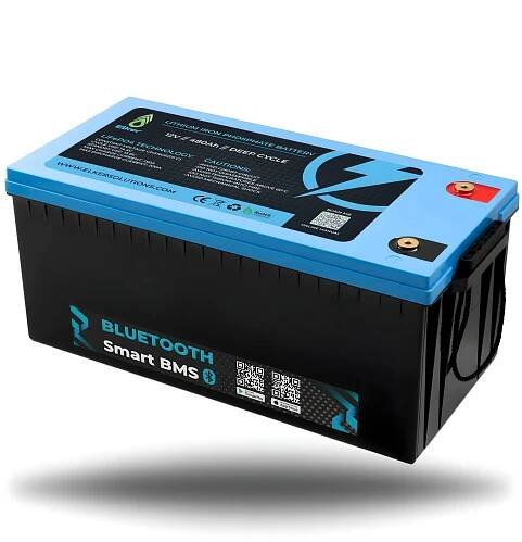 LFP battery with Bluetooth for camper vans, boats, solar