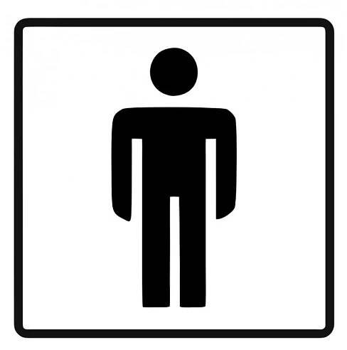 Samolepka panáček WC *Doprava ZDARMA od 1500 Kč* - SuperObaly.cz