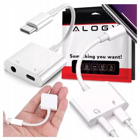 ADAPTÉR USB-C MINI JACK 3,5 MM ADAPTÉR KABEL AUX PRO SAMSUNG IPHONE DAC - Allegro