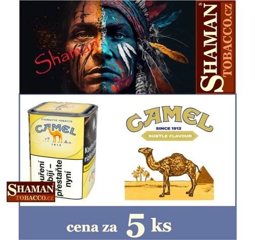 5x Camel 70g cigaretový tabák (350g) - www.SHAMANTOBACCO.cz