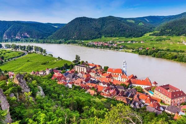 durnstein, rakousko. - wachau - stock snímky, obrázky a fotky