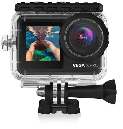 Sportovní kamera Niceboy VEGA X PRO 4K UHD Černá WiFi Vodotěsná 1350mAh