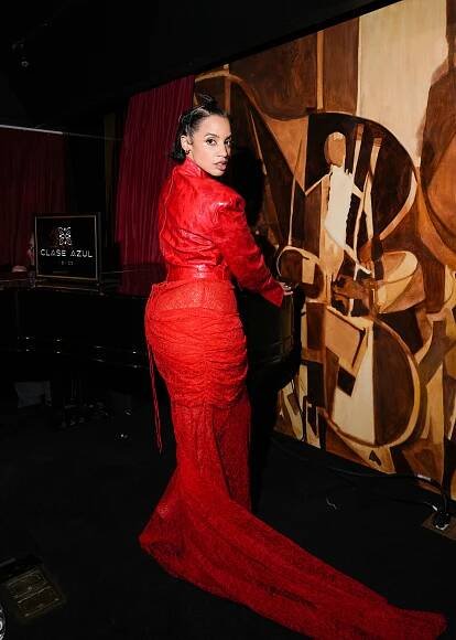 Dascha Polanco at the Christian Cowan afterparty with Clase Azul on Feb. 7, 2025