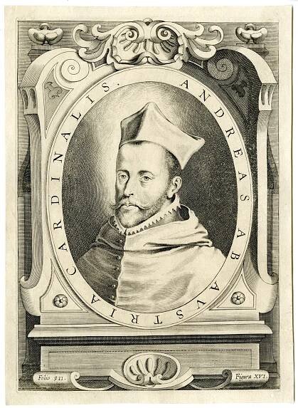 Antique Print-CARDINAL-ANDREW-OF-AUSTRIA-HABSBURG-ENGRAVING-Anonymous-c. 1630