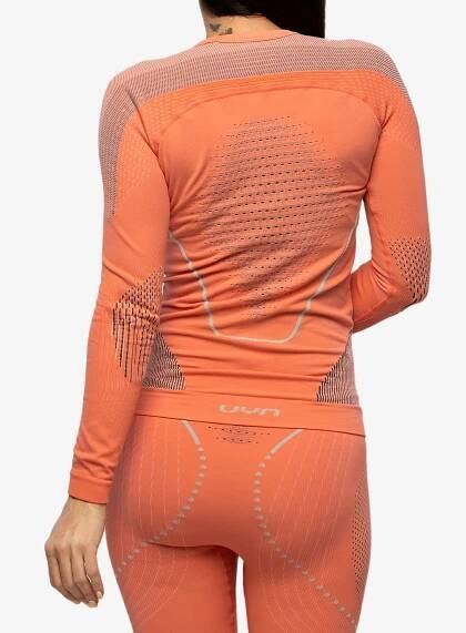 Dámská funkční mikina UYN Evolutyon UW Shirt LS - coral/anthracite
