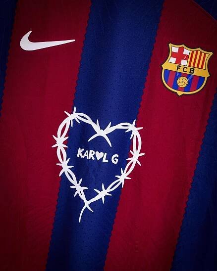 KAROL G Teams Up With Spotify and FC Barcelona To Release Special Matchday Shirts, Merchandise Collection, and Matchday