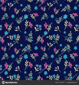 Vektorový květinový vzor ve stylu čmáranice s květinami a listy. Stock Vector od © astya 309191528