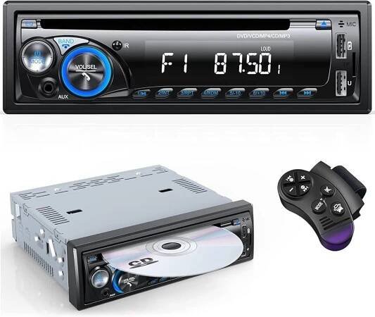 Chismos 9V-24V autorádio Bluetooth s CD DVD přehrávačem/2x usb
