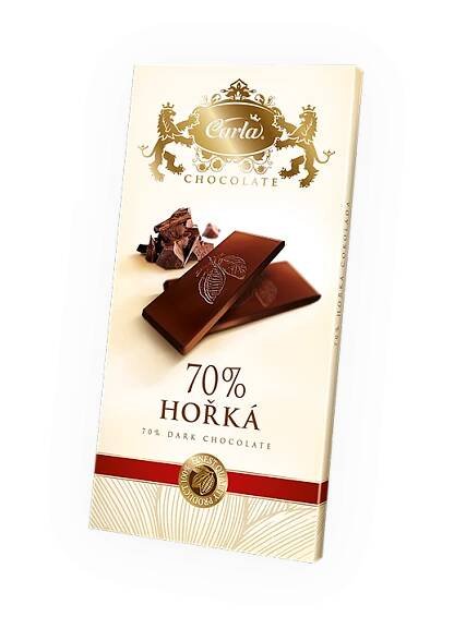 Horká čokoláda 70% 80g - Čokolády - - Carla Slovakia s. r. o.
