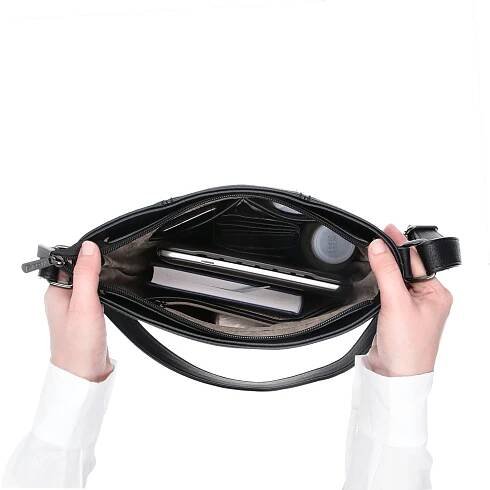 Kabelka ze syntetické kůže crossbody Tangerin vínová 8003 BO