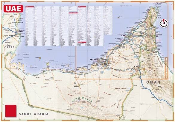 Maps of United Arab Emirates | Collection of maps of UAE | Asia | Mapsland | Maps of the World