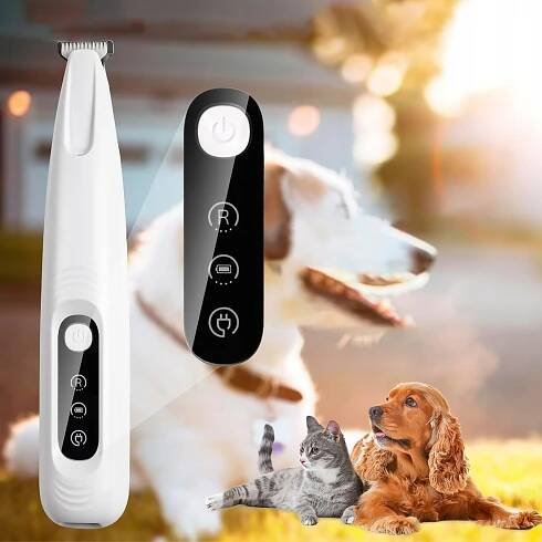 ELEKTRICKÝ ZASTŘIHOVAČ VLASŮ, NÍZKÝ ZVUK PRO TLAPY PSA A KOČKY USB Značka žádná značka