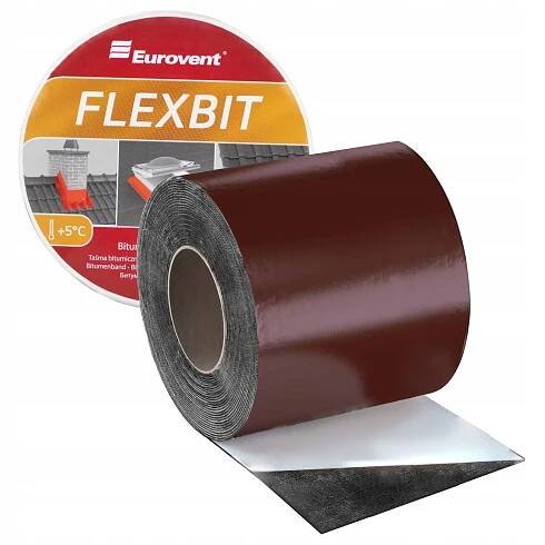 Bitumenová těsnící pokrývačská páska 150 mm x 10 m RAL 8017 Eurovent