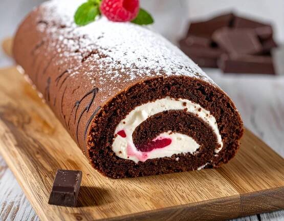 Jaký je ten nejlepší recept na kakaovou roládu s krémem? Podle mě jednoznačně tento! Lahodná náplň z mascarpone a jahod dělá divy