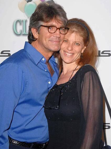 Eric Roberts and Eliza Roberts during Cloris Leachman Celebrates 60 Years. in Show Business