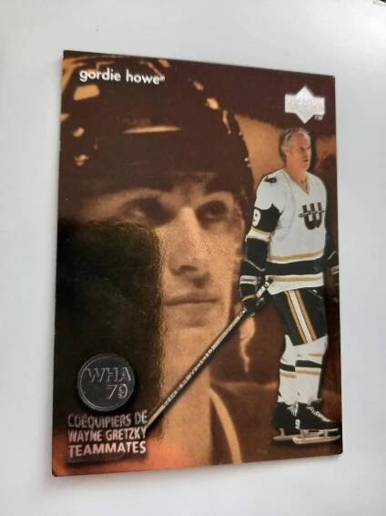 GORDIE HOWE UD COEQUIPIERS DE WAYNE GRETZKY TEAMMATES
