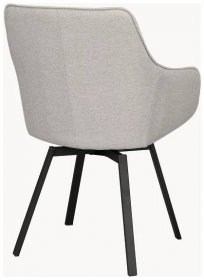 Otočná židle s područkami Alison, Greige, Š 58 cm, H 59 cm