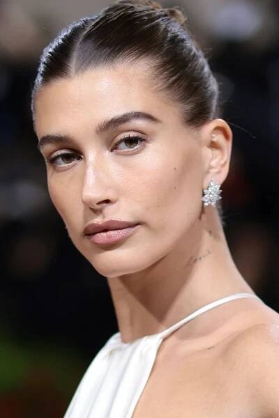 Hailey Bieber Nailed the Office Siren Look From Glasses to Tips to Toes—See the Photos