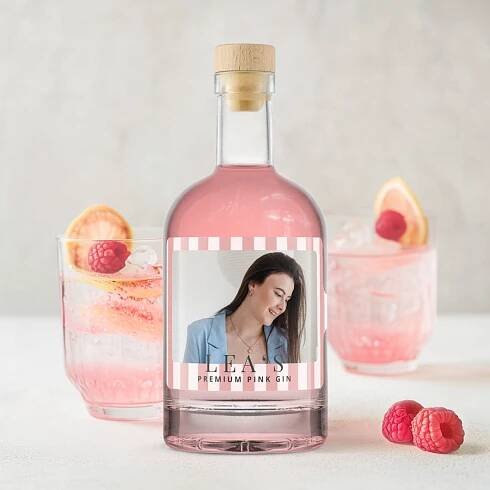 Personalizovaný růžový gin Dárek