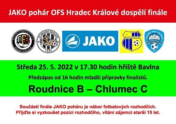 JAKO pohár OFS Hradec Králové dospělí finále pozvánka