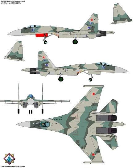 Sukhoi Su-30 story in colours. Sukhoi Su-30 fighter worldwide camouflage and painting schemes. Prototypes, experimental