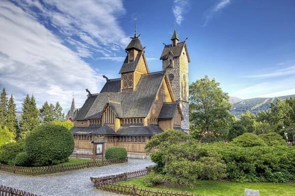 Polské hory - Karkonosze | Śnieżka & Vang Stave Church