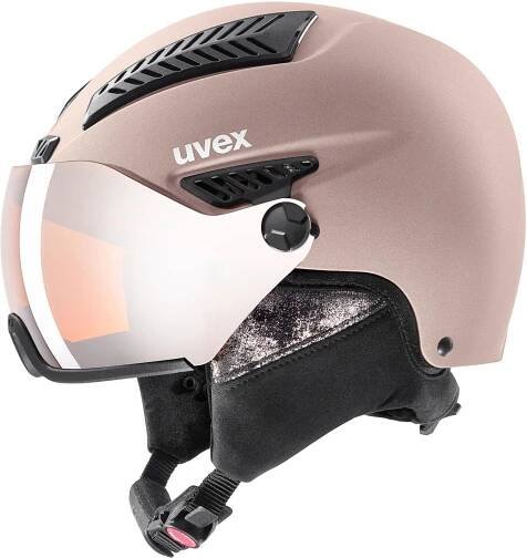 Dámská lyžařská helma Uvex Hlmt 600 visor - rose mat
