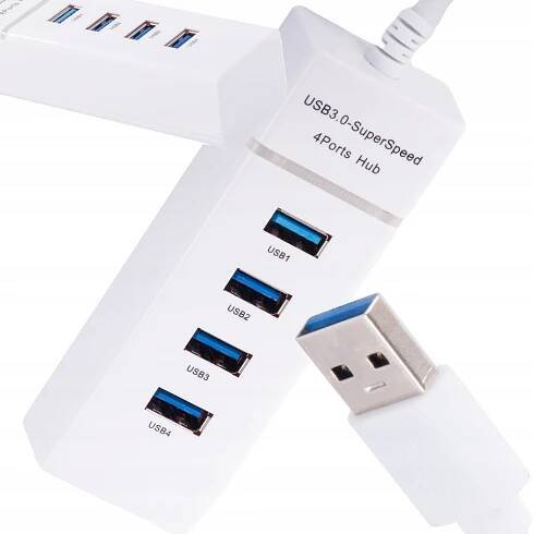 Rozbočovač USB 3.0 rozbočovač portů 4 portový rozbočovací adaptér