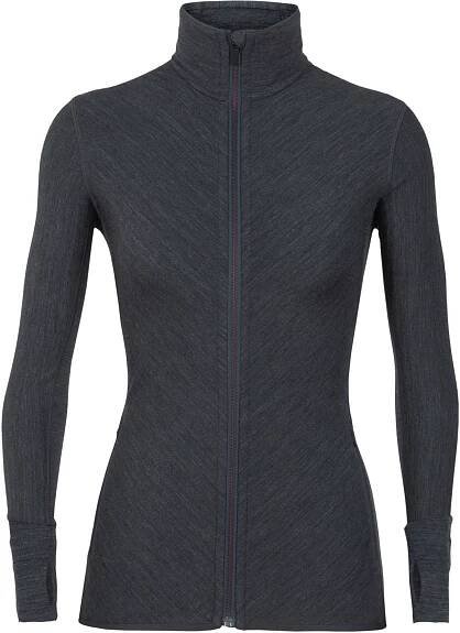 Dámská funkční mikina Icebreaker Wmns Descender LS Zip - jet hthr/prism