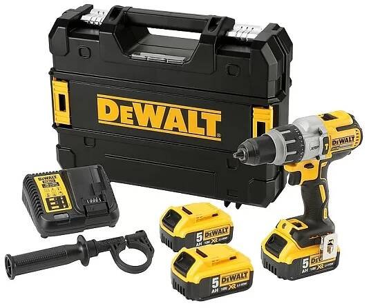 Aku třírychlostní příklepová vrtačka 3x 5,0Ah 18V DeWALT FLEXVOLT DCD996P3