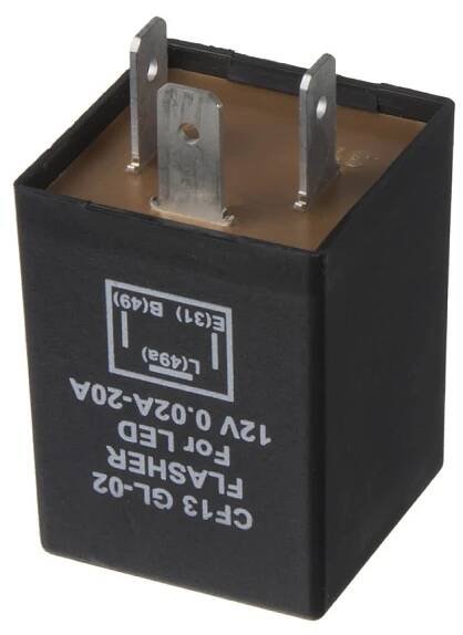 Přerušovač blinkrů LED, 12V,0,02-20A pro evropské vozy | STUALARM IMPORT, s.r.o 