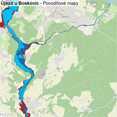 Újezd u Boskovic - mapy | Kurzy.cz
