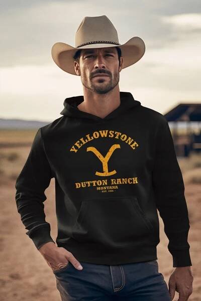 YELLOWSTONE Dutton Ranch montana pánská mikina Značka žádná značka